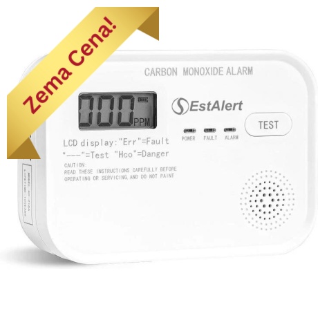 EstAlert LCD Oglekļa Monoksīda - tvana gāzes  detektors